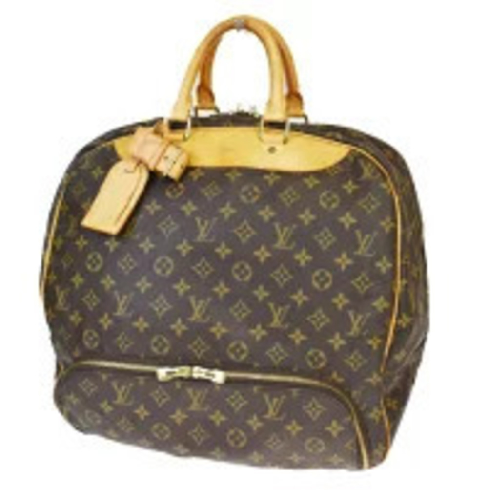 Louis Vuitton Evasion Top Handle Bag Travel Bag Monogram Leather Brown